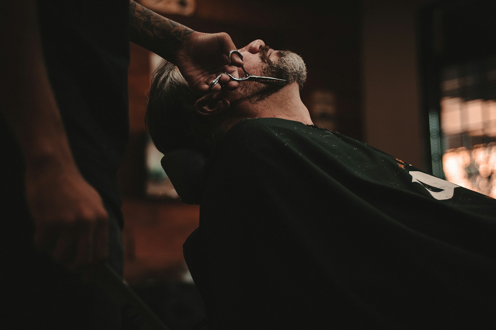 Illustrative barber studio interior